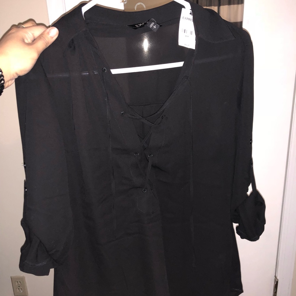 NWT Express tie front top